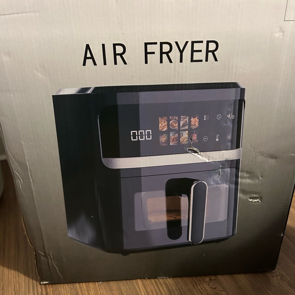 Black Air Fryer with Digital Display